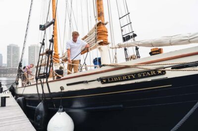 Boston: Sunset Tall Ship Harbor Cruise - Getting oriented at Fan Pier Marina (and finding Liberty Star)